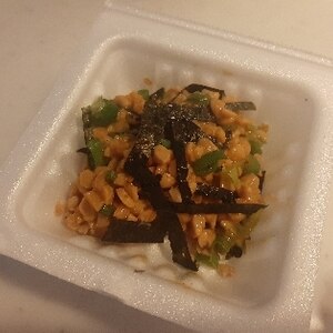 味噌味☆海苔とねぎの納豆